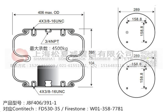 JBF406/391-2橡膠<a href='http://www.tuesdayc.cn/' target='_blank'><u>空氣彈簧</u></a>